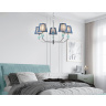 Подвесная люстра с абажуром и декором из керамики Ambrella light LH75061