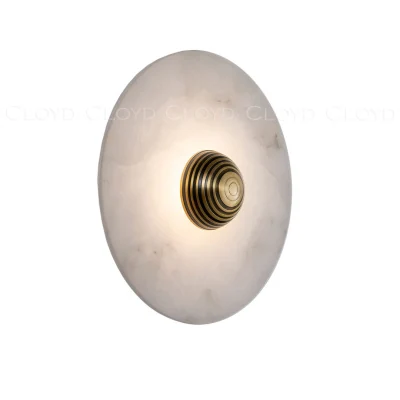 Бра Cloyd AXIOM-A W1 / Ø20 см - алебастр - латунь (арт.20331)