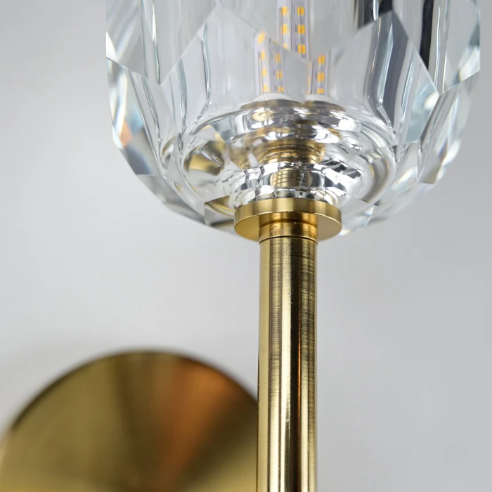 Бра Boule de Cristal Single Sconce Brass ImperiumLoft