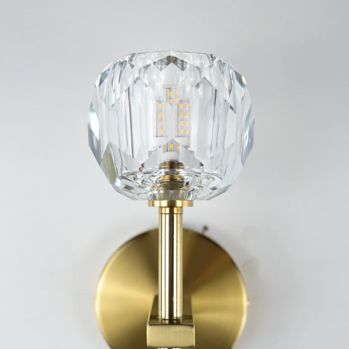 Бра Boule de Cristal Single Sconce Brass ImperiumLoft