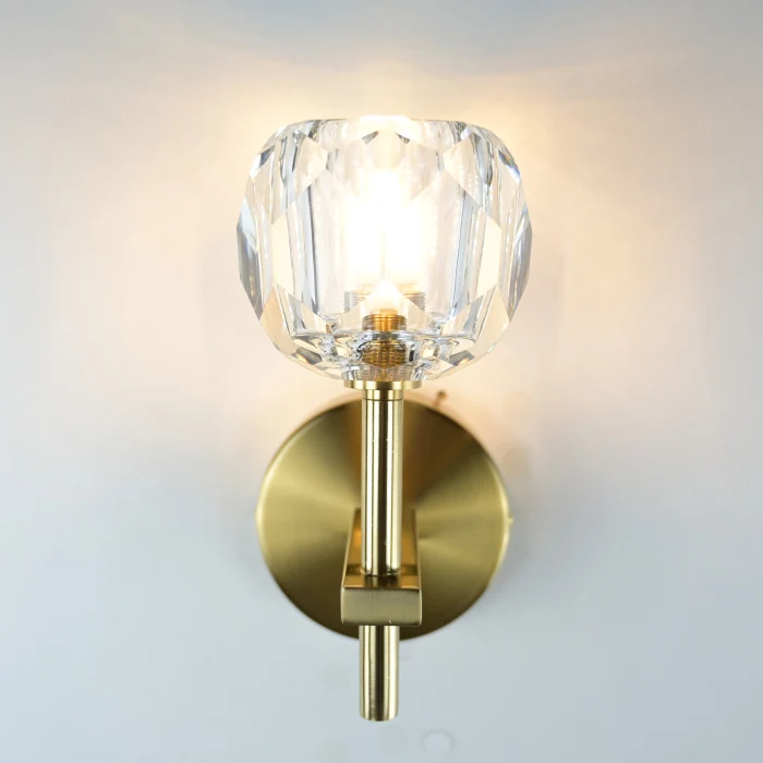 Бра Boule de Cristal Single Sconce Brass ImperiumLoft