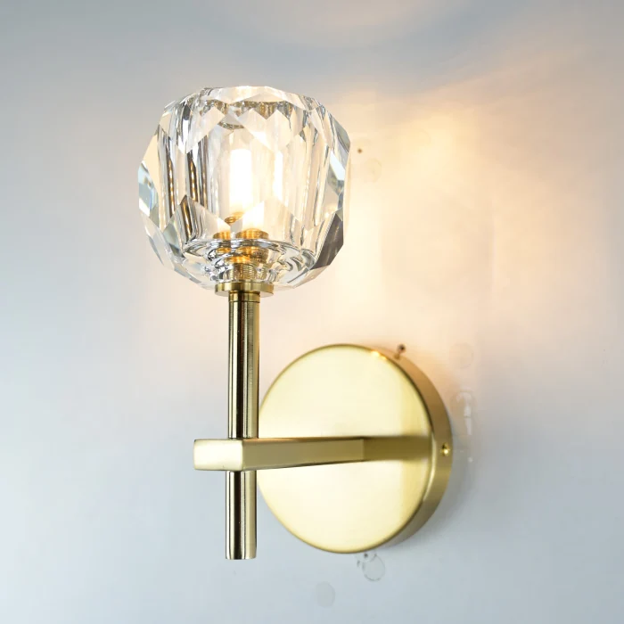 Бра Boule de Cristal Single Sconce Brass ImperiumLoft