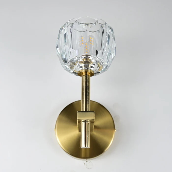Бра Boule de Cristal Single Sconce Brass ImperiumLoft