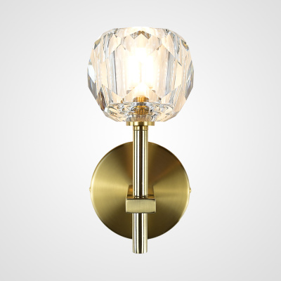 Бра Boule de Cristal Single Sconce Brass ImperiumLoft