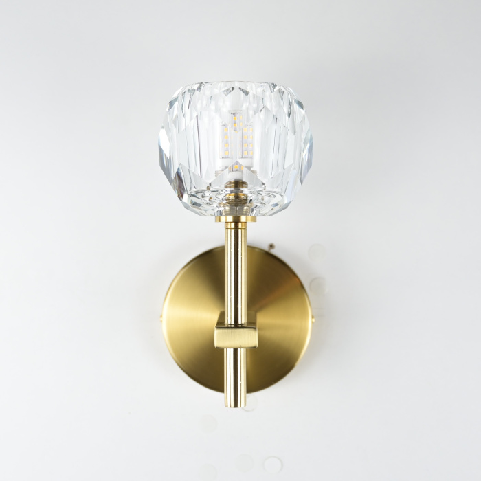 Бра Boule de Cristal Single Sconce Brass ImperiumLoft