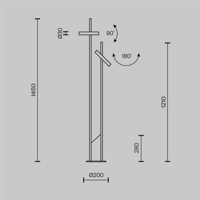 Торшер Maytoni Modern MOD460FL-L6BS3K