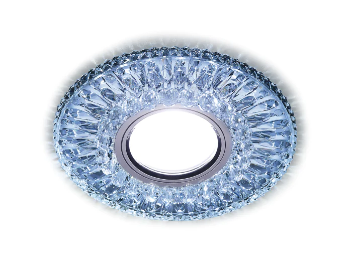 Встраиваемый точечный светильник MR16 со светодиодной подсветкой Ambrella light S380 CL/CLD