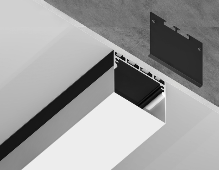 Алюминиевый профиль накладной/подвесной ILLUMINATION AMBRELLA LIGHT GP3070BK