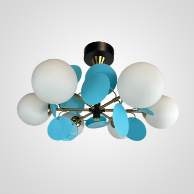 Люстра на штанге MATISSE BLUE D55 ImperiumLoft