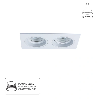 Точечный встраиваемый светильник ARTE LAMP TARF A2178PL-2WH