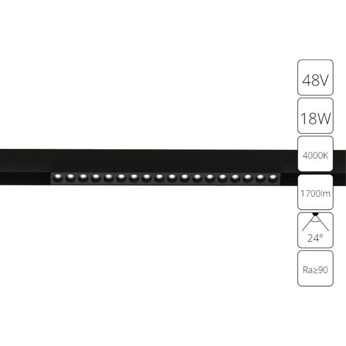 Магнитная трековая система Arte Lamp LINEA A4665PL-1BK