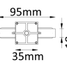 Соединитель линейный (однофазный) Crystal Lux CLT 0.211 01 WH