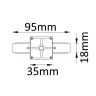 Соединитель линейный (однофазный) Crystal Lux CLT 0.211 01 WH