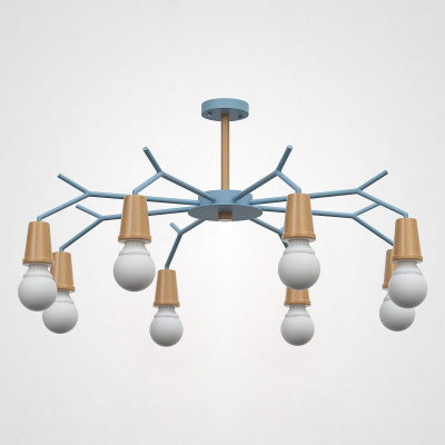 Люстра на штанге LES COLOR D95 Blue ImperiumLoft 220510-23