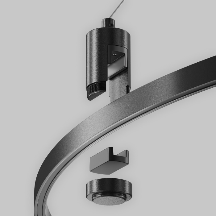 Подвесной набор с основанием под блок питания для круглого шинопровода Maytoni TRA154SW-BB-R-B