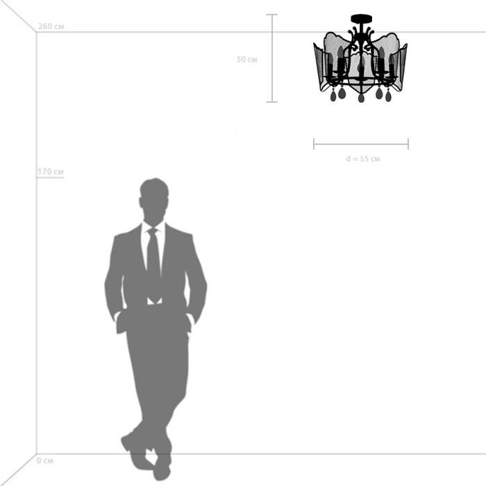 Люстра потолочная Castello Lightstar 744057