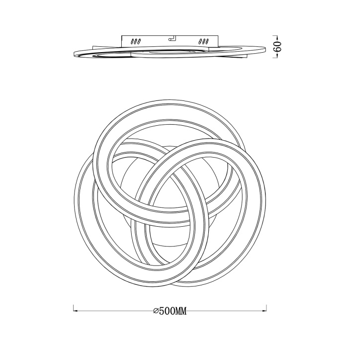 Потолочный светильник QUANT ESCADA 10243/3LED