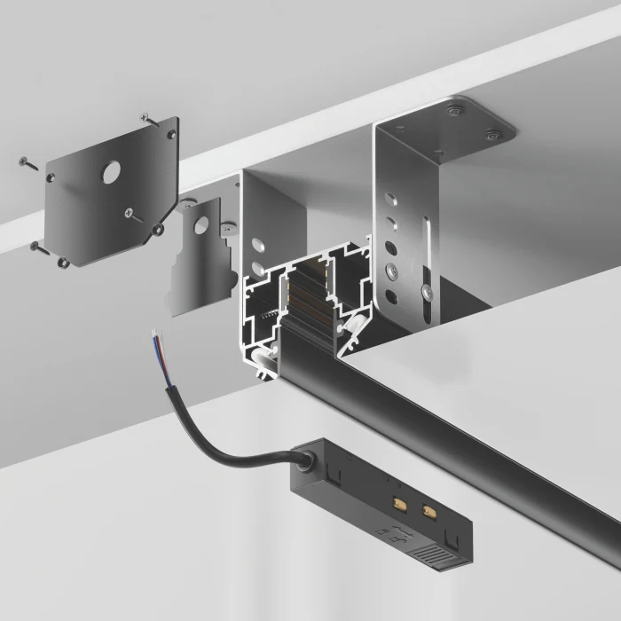 Шинопровод для монтажа в натяжной ПВХ потолок Maytoni Busbar trunkings Exility TRX034-SCH-422B