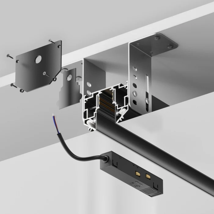 Шинопровод для монтажа в натяжной ПВХ потолок Maytoni Busbar trunkings Exility TRX034-SCH-422B