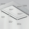 Шинопровод для монтажа в натяжной ПВХ потолок Maytoni Busbar trunkings Exility TRX034-SCH-422B