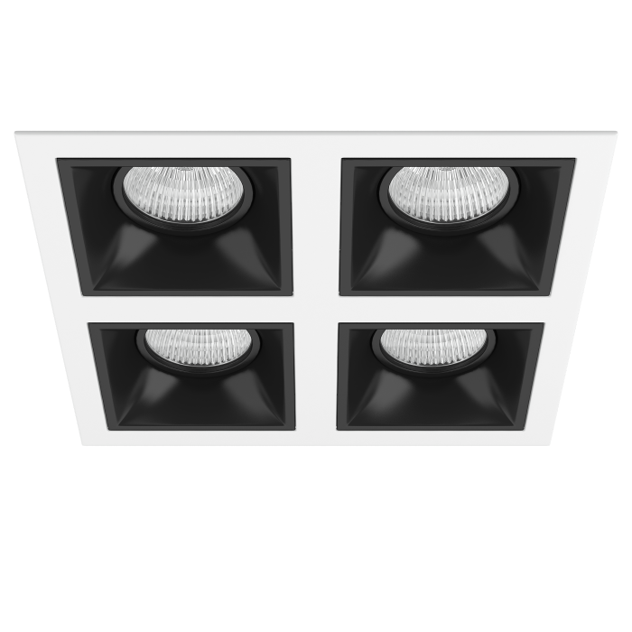 Комплект из светильников и рамки DOMINO Domino Lightstar D54607070707