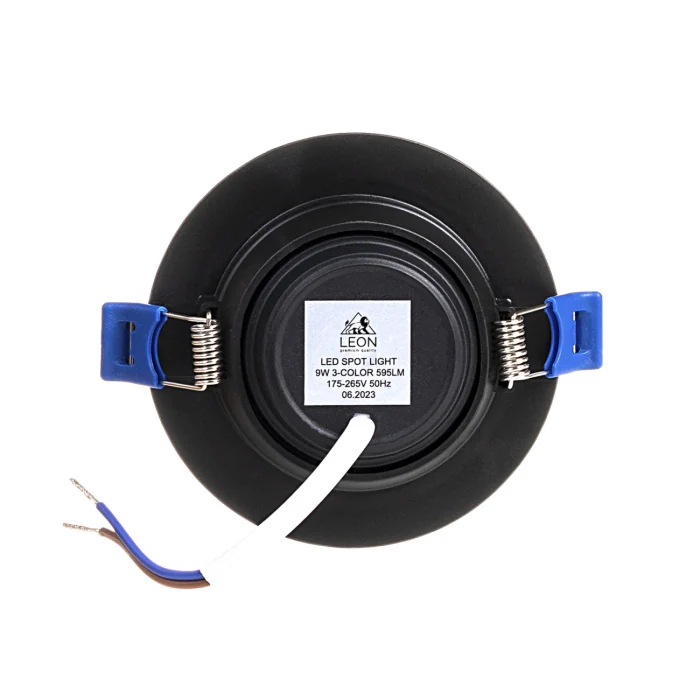 Встраиваемый светильник Leon LE-SPR-BL-9W 3000K&4000К&6500K