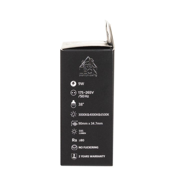 Встраиваемый светильник Leon LE-SPR-BL-9W 3000K&4000К&6500K