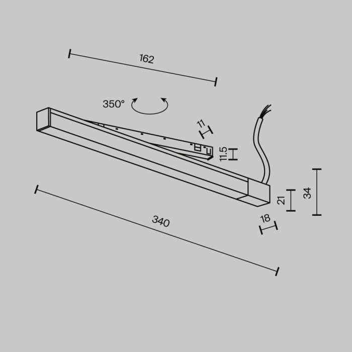 Источник напряжения встраиваемый универсальный Exility X 48В, 150Вт, черный Maytoni Power Supply Exility X TRX239DR-150B