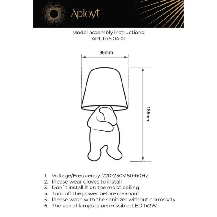 Настольная лампа Aployt Noell APL.675.04.01