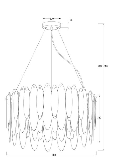 Подвесная люстра Freya Lucrecia FR5217PL-08FG
