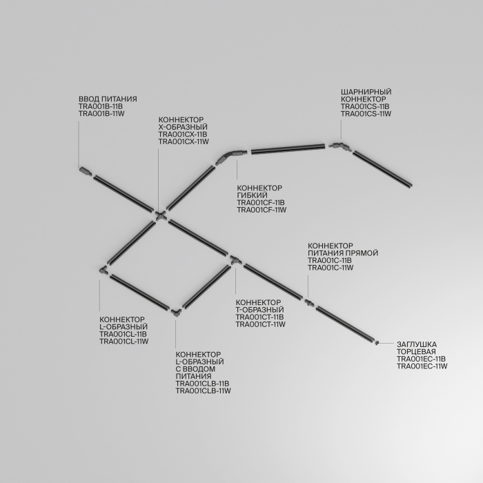 Шинопровод накладной/подвесной Maytoni Busbar trunkings Unity TRX001-113B
