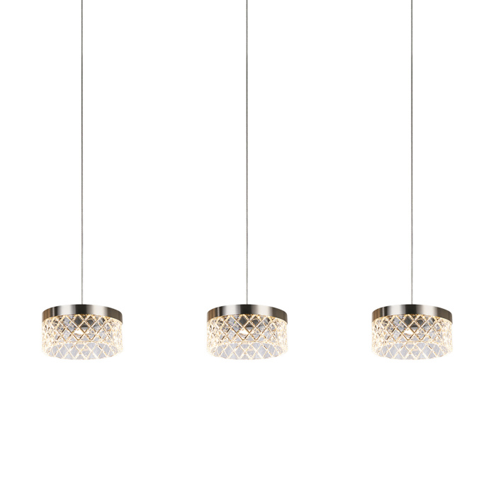 Подвесной светильник Delight Collection Diamond cut MD21020075-3B satin nickel