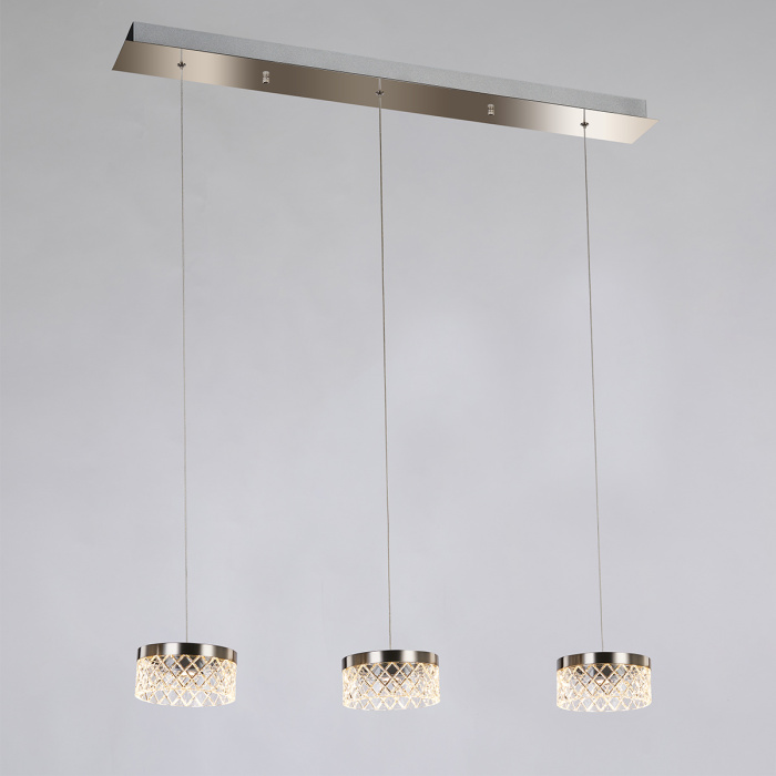 Подвесной светильник Delight Collection Diamond cut MD21020075-3B satin nickel