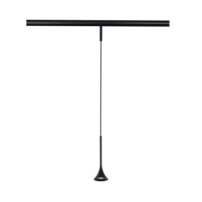 Магнитный трековый светильник Черный LED 1*5W 4000K Lm Ra>90 IP20 D70xH225 24V ST688.446.05