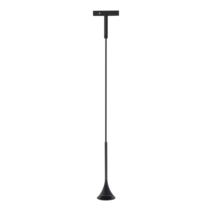 Магнитный трековый светильник Черный LED 1*5W 4000K Lm Ra>90 IP20 D70xH225 24V ST688.446.05