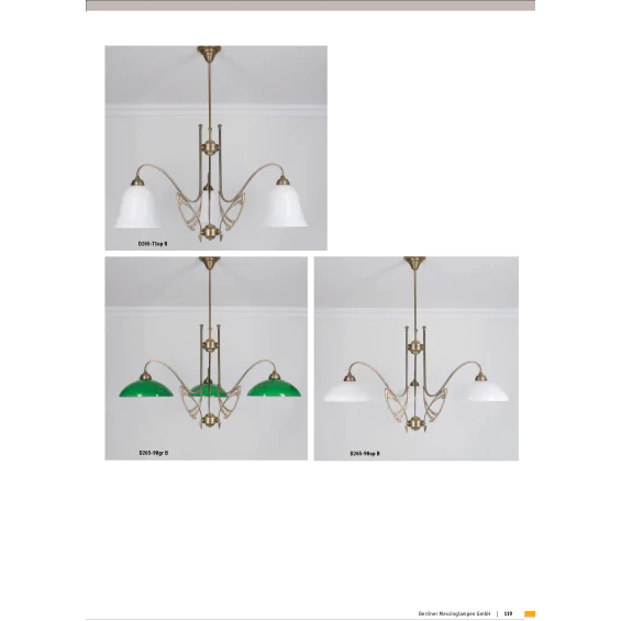 Люстра на штанге Berliner Messinglampen D265-71opB