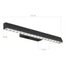 Светильник настенный ST-Luce черный/прозрачный LED 1*11W 4000K SL1018.401.01