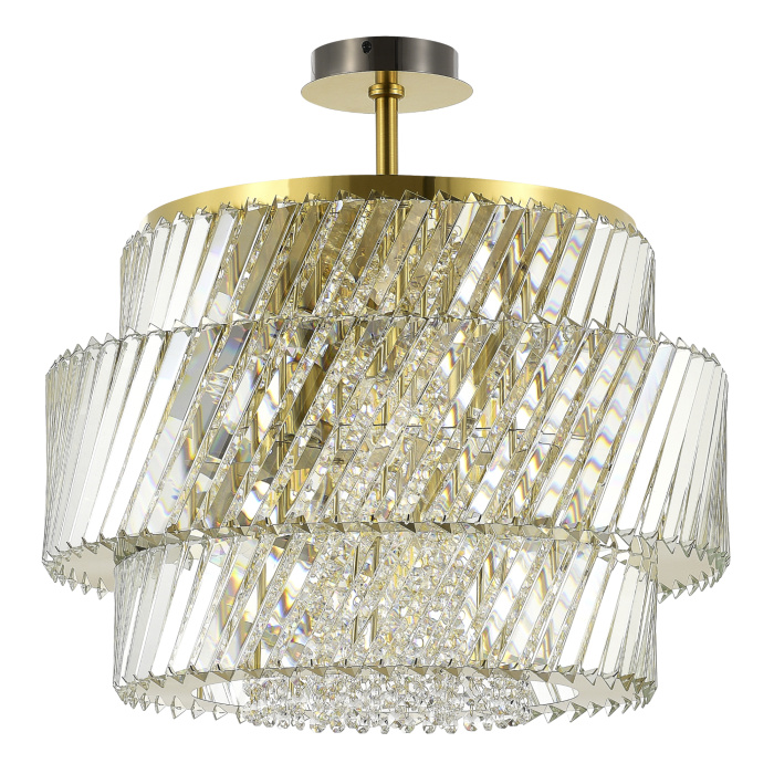 Светильник потолочный ST-Luce латунь/прозрачный E14 12*40W SL6138.313.12