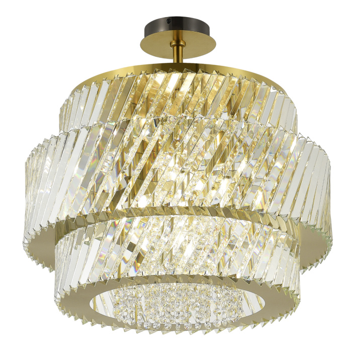 Светильник потолочный ST-Luce латунь/прозрачный E14 12*40W SL6138.313.12