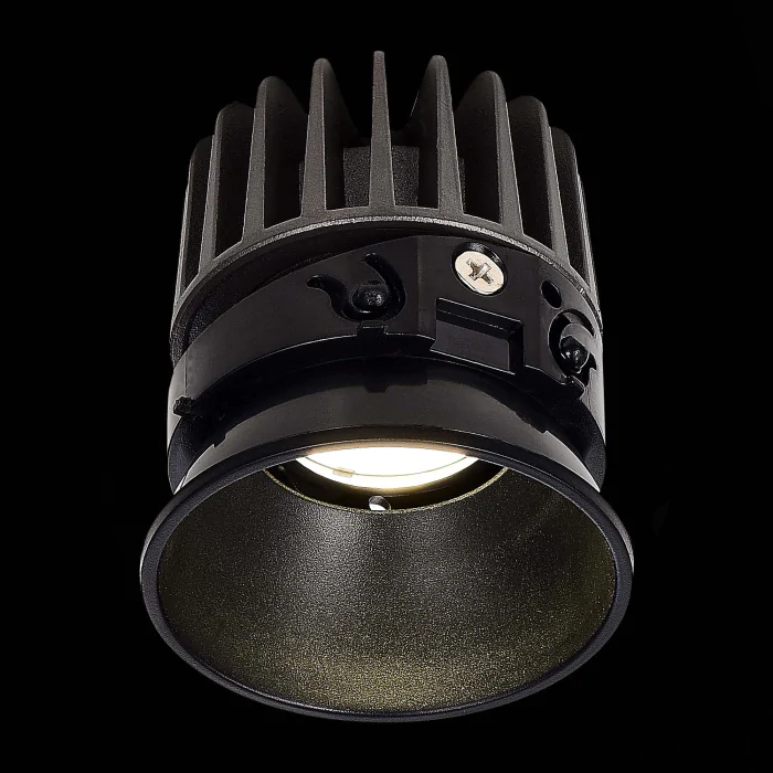 Светодиодный модуль Черный LED 1*7W 3000K 560Lm Ra>90 36° IP20 D69xH75 220-240V(глянец) ST851.438.07