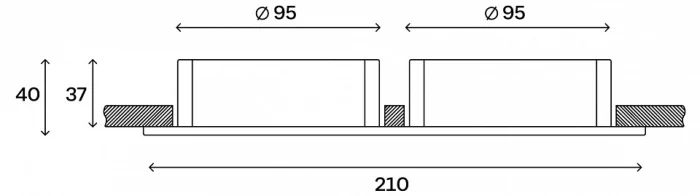 Встраиваемый светильник Hesby Lighting Core HSBL_0231