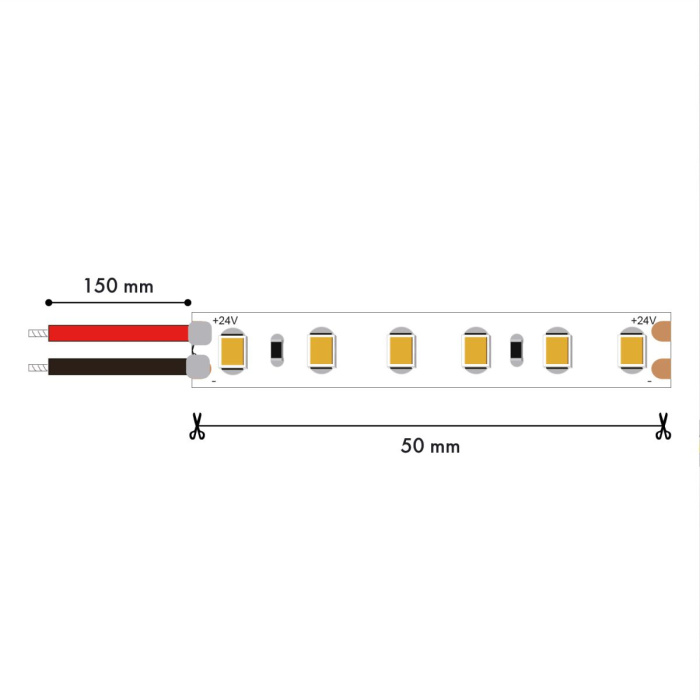 Светодиодная лента Favourite 24В SMD2835 14,4Вт/м 4000K 5м IP65 2001-41465