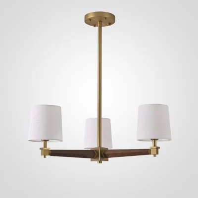 Люстра на штанге ImperiumLoft Stavra Jorgenson White/Dark Wood 203579-26