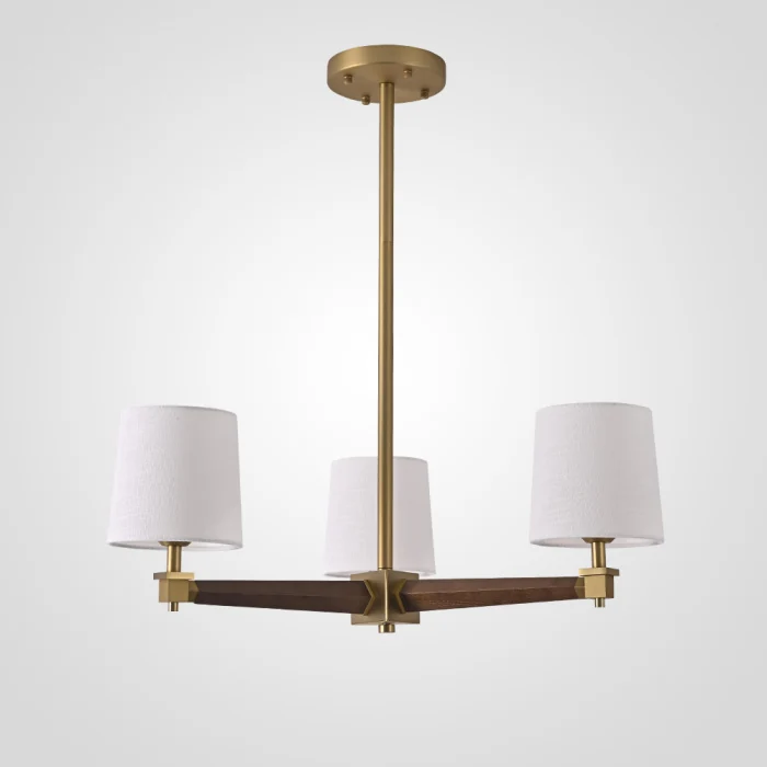 Люстра на штанге ImperiumLoft Stavra Jorgenson White/Dark Wood 203579-26