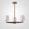 Люстра на штанге ImperiumLoft Stavra Jorgenson White/Dark Wood 203579-26