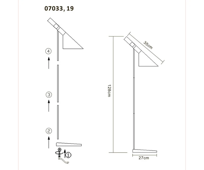 Торшер 07033,19 Kink Light