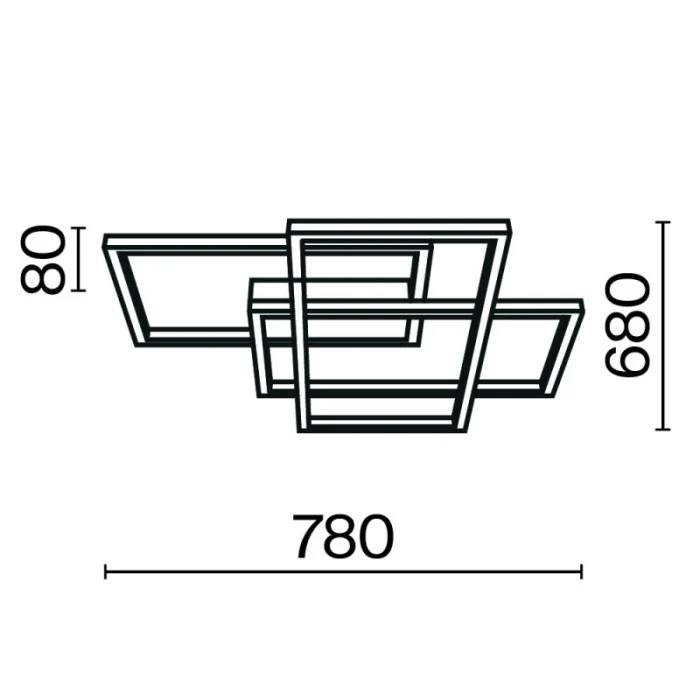 Потолочный светильник Maytoni MOD015CL-L80GK
