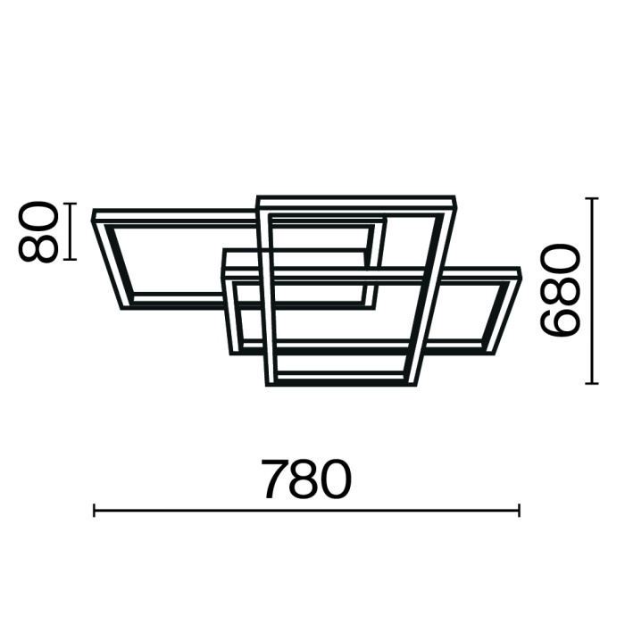 Потолочный светильник Maytoni Rida MOD015CL-L80GK
