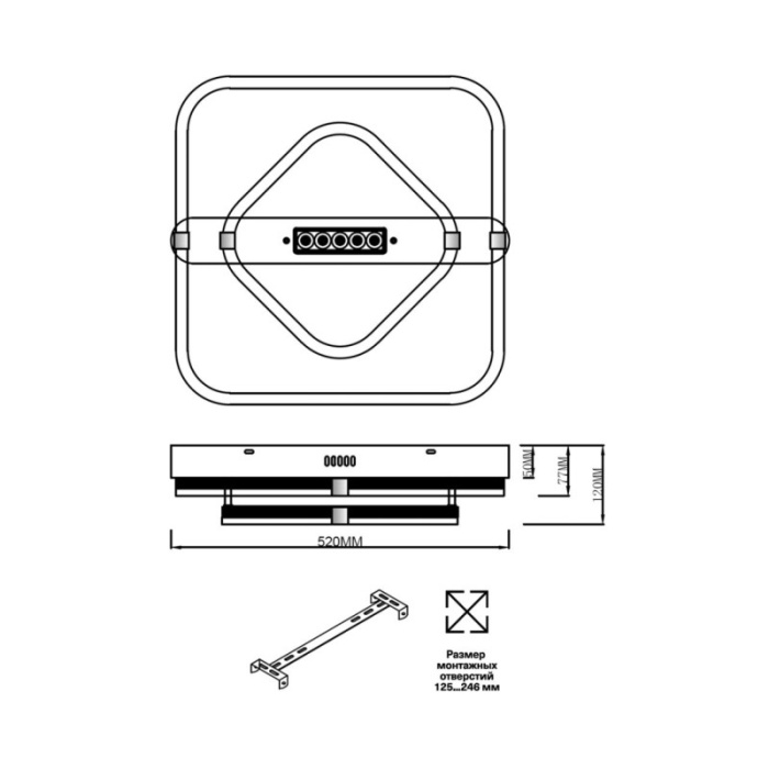 Потолочный светильник Sonex 7665/64LS