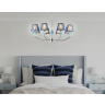 Подвесная люстра с абажуром и декором из керамики Ambrella light LH75063